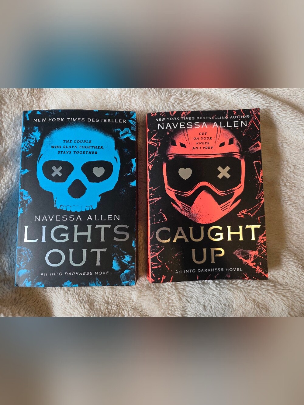 Lights Out and Caught Up special editions with sprayed edges